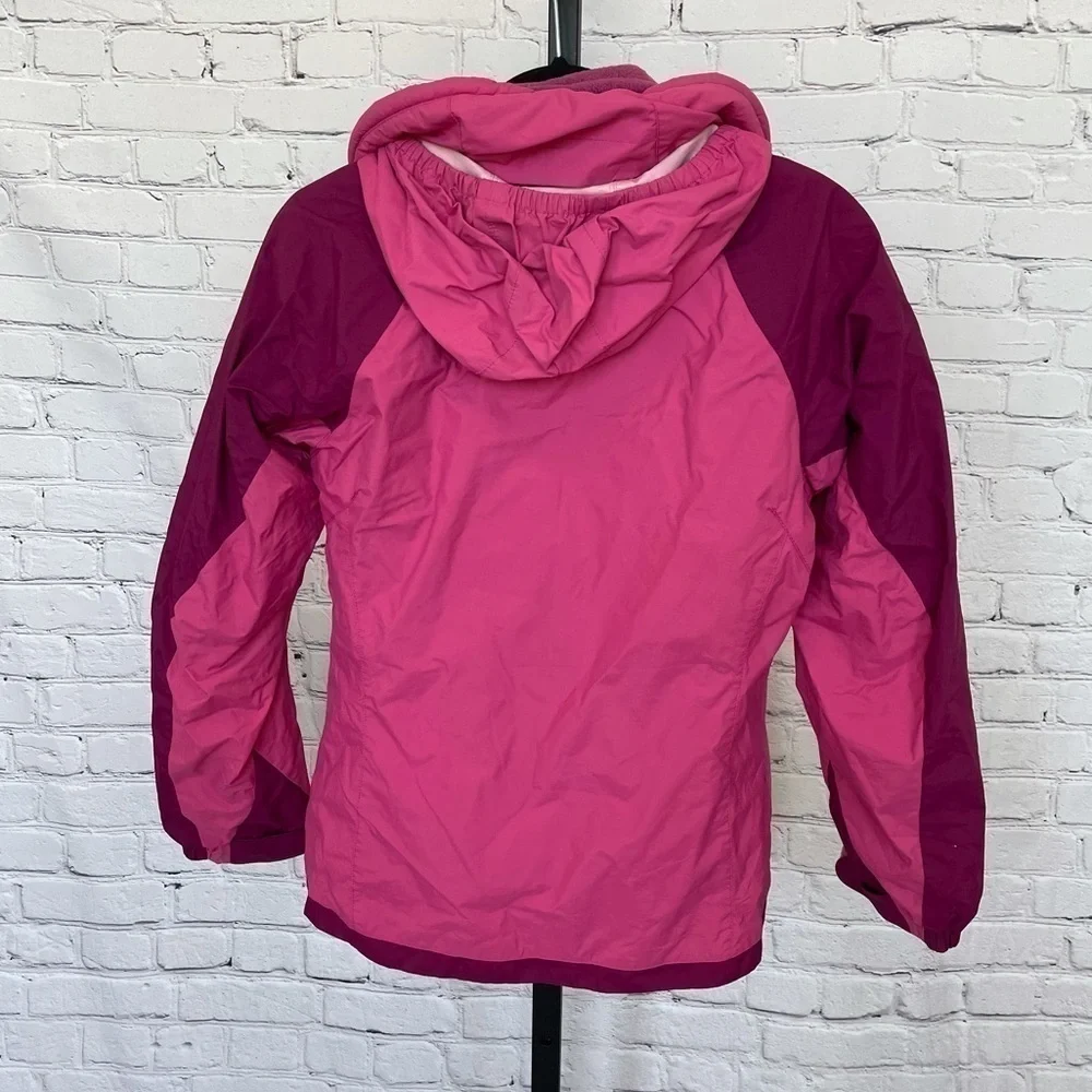 Columbia Kids Jacket with Fleece Liner Pink